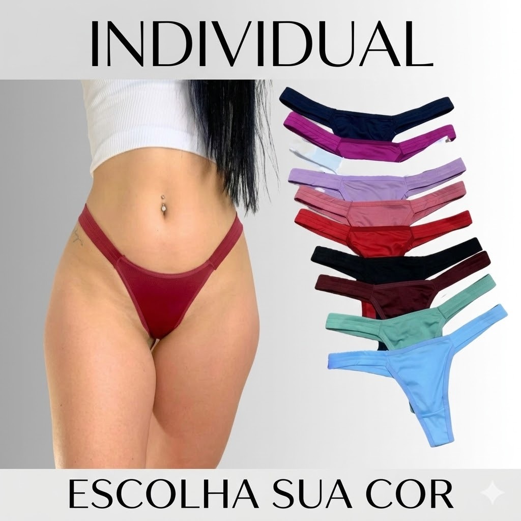 Tanga Fio Duplo Individual lingerie premium